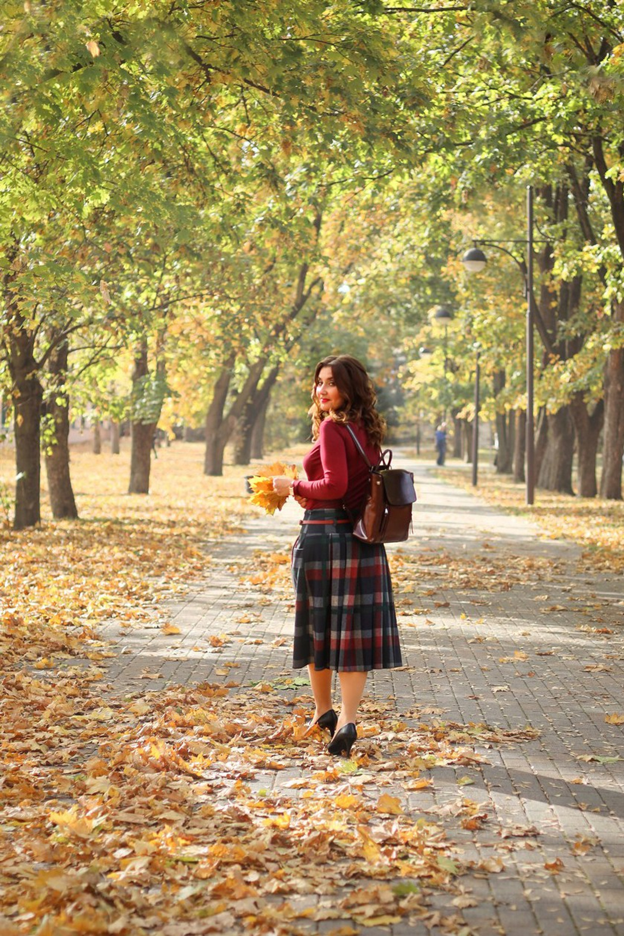 Женская съёмка в&nbsp;парке