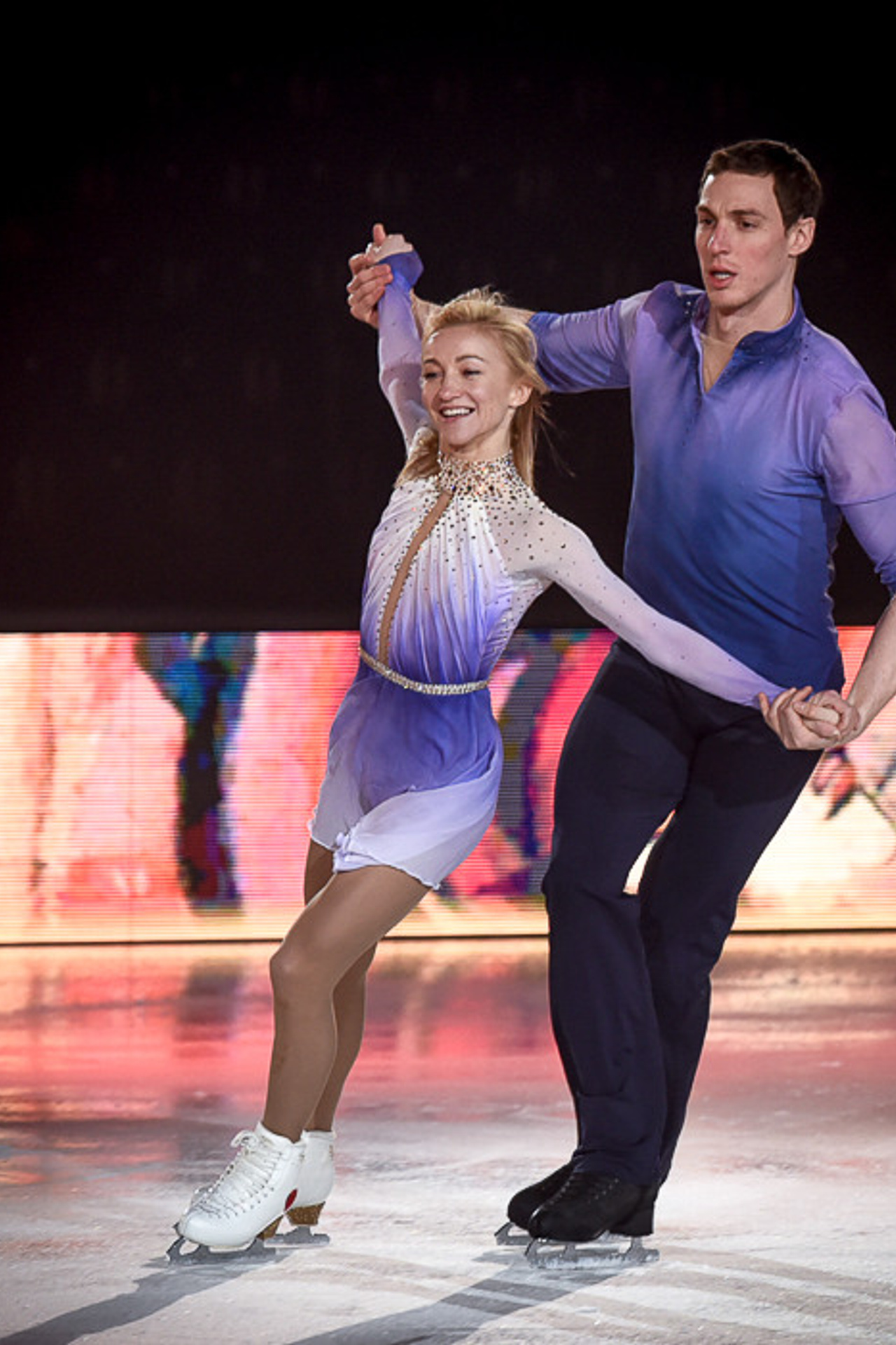 Aljona Savchenko - Bruno Massot. Rehearsal of AoI Zurich 01/03/2018