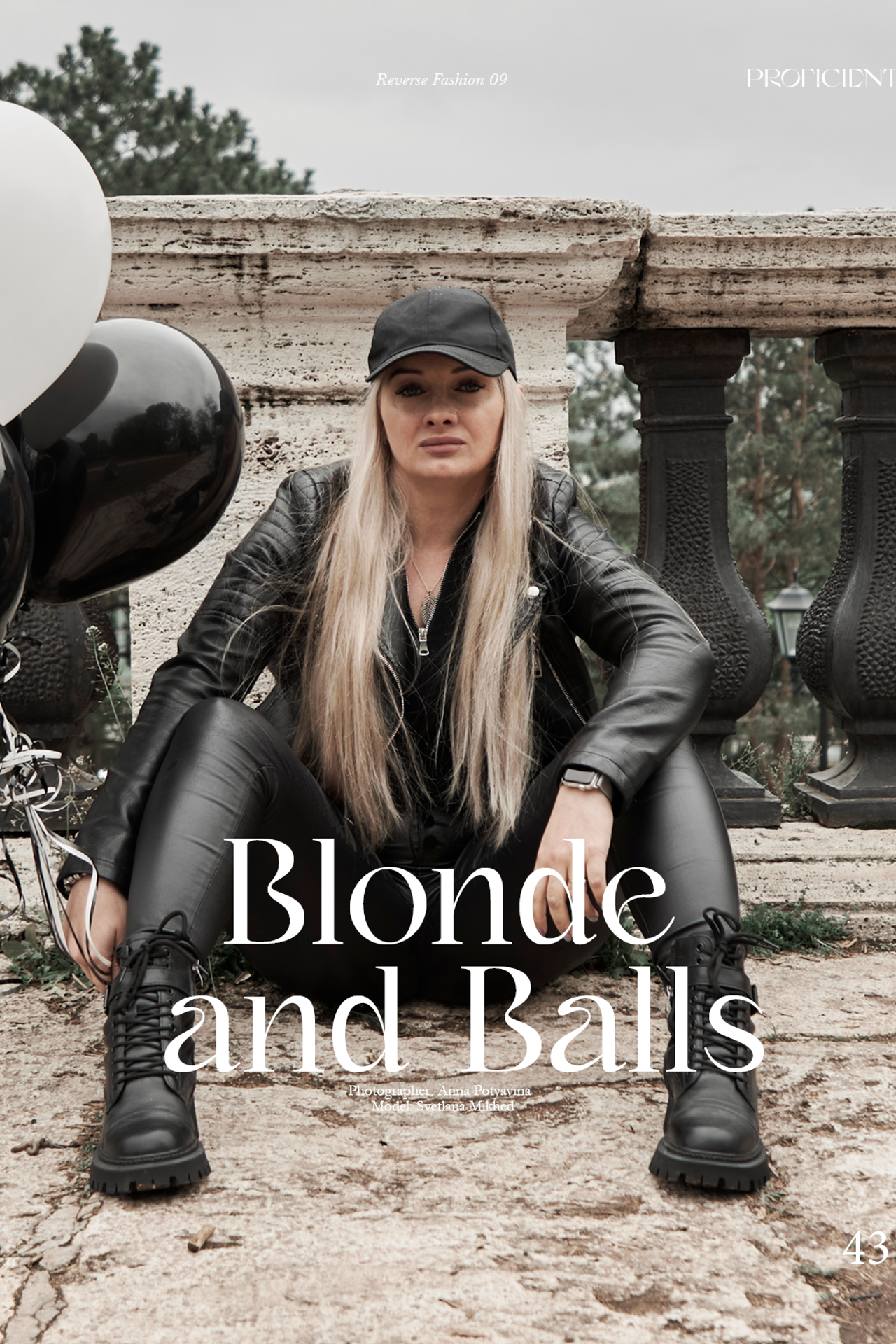 Фотосессия "Blonde and Balls" для журнала PROFICIENT Magazine. Анна Потявина. Фотограф Москва