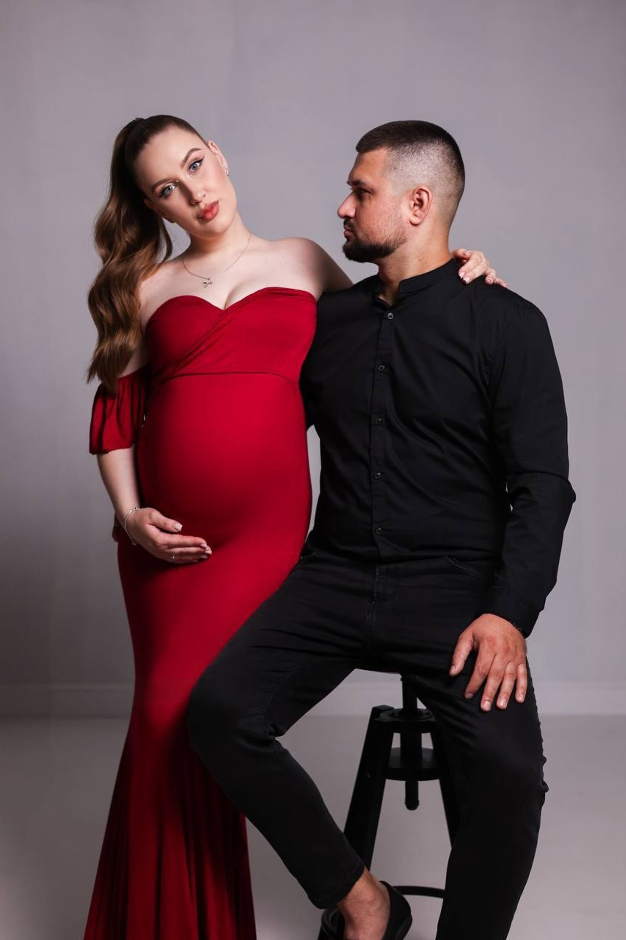 Фотосессия в красном стиле