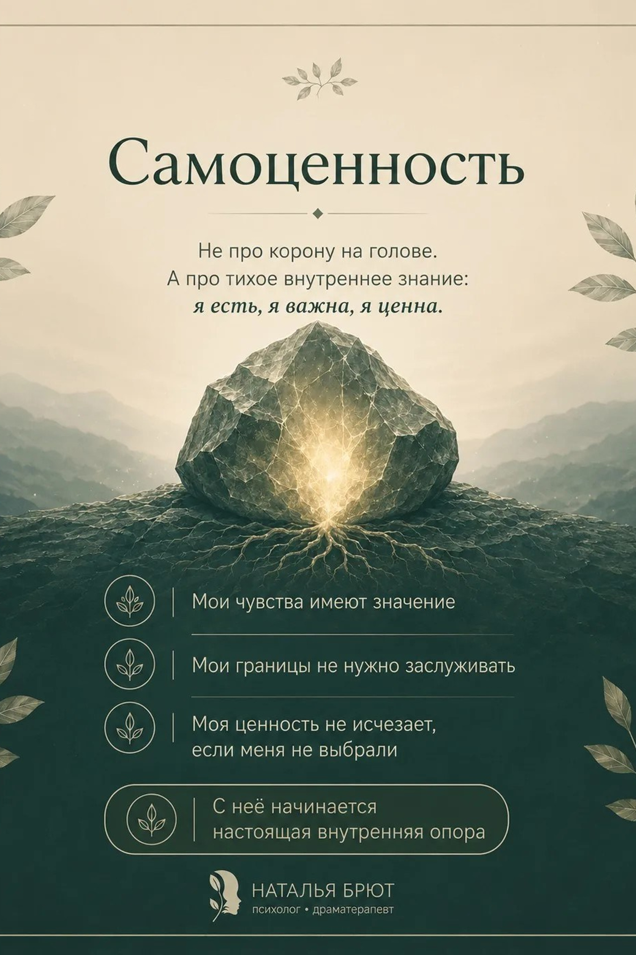 С чего начать путь к себе. Психолог Наталья Брют
