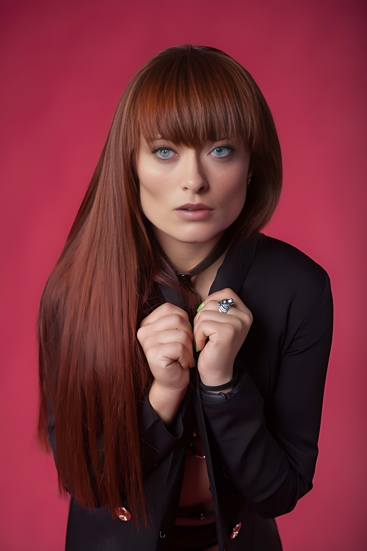 Пламенный красный