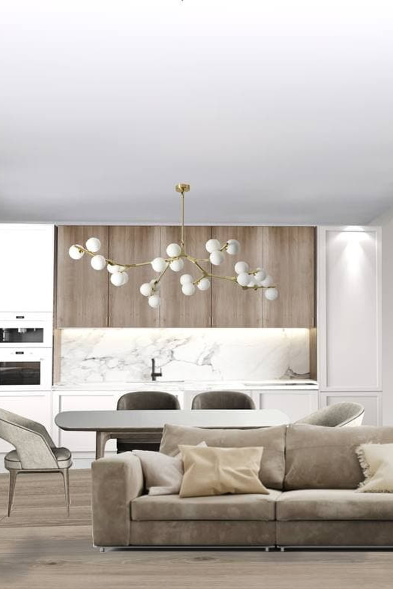 Проект в коллажах. 2х-этажный дом. 170 м. кв.