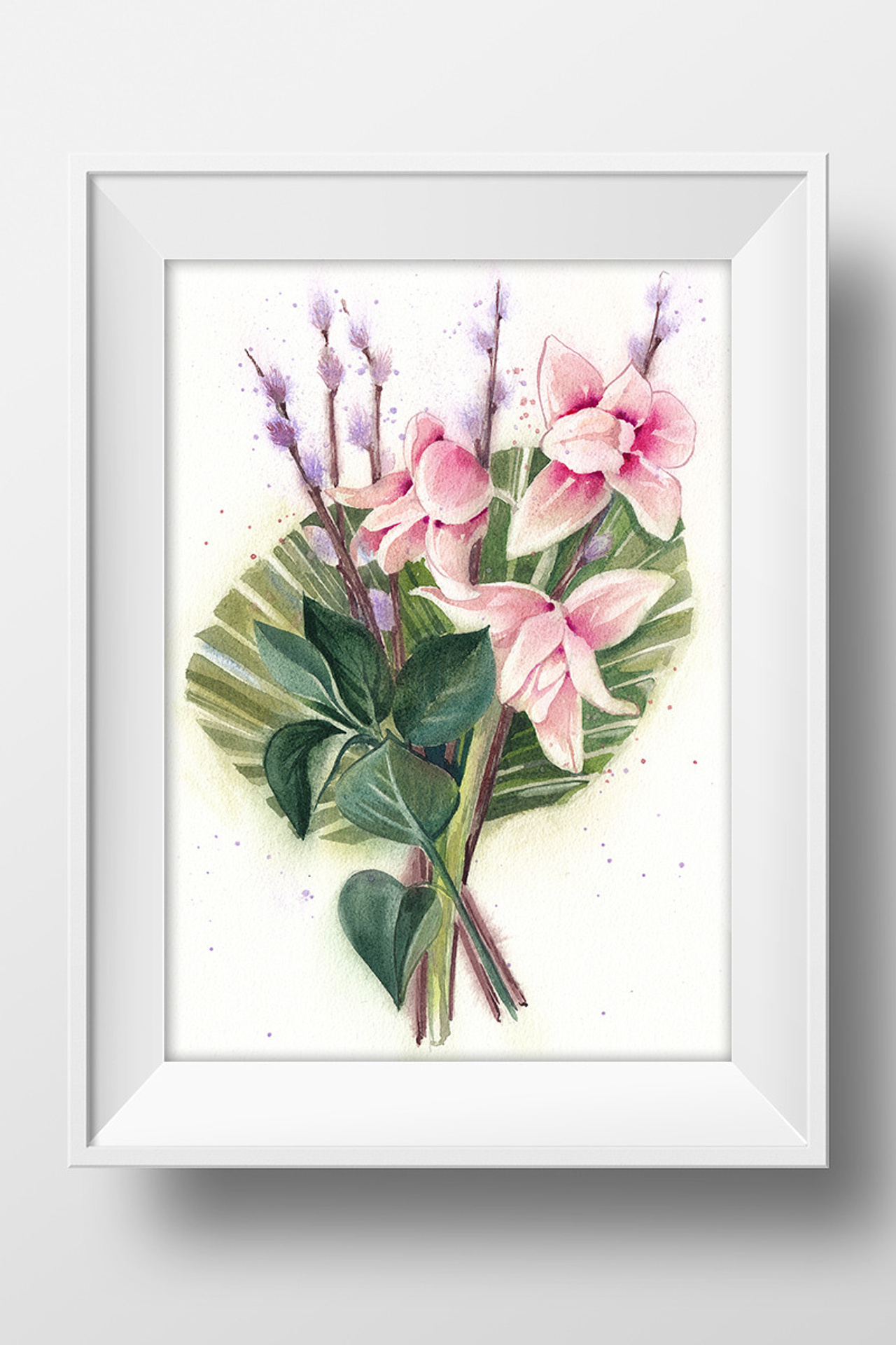 Букет с орхидеями