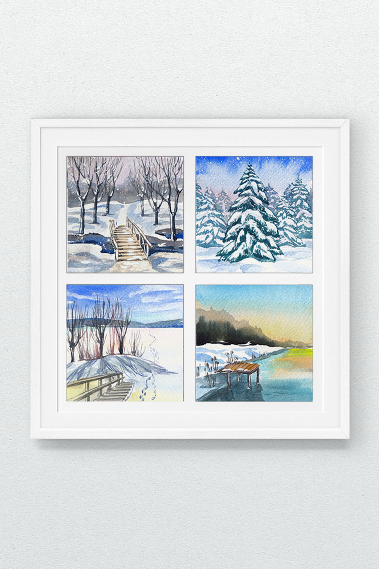 Зимние мини-пейзажи. Деревья.