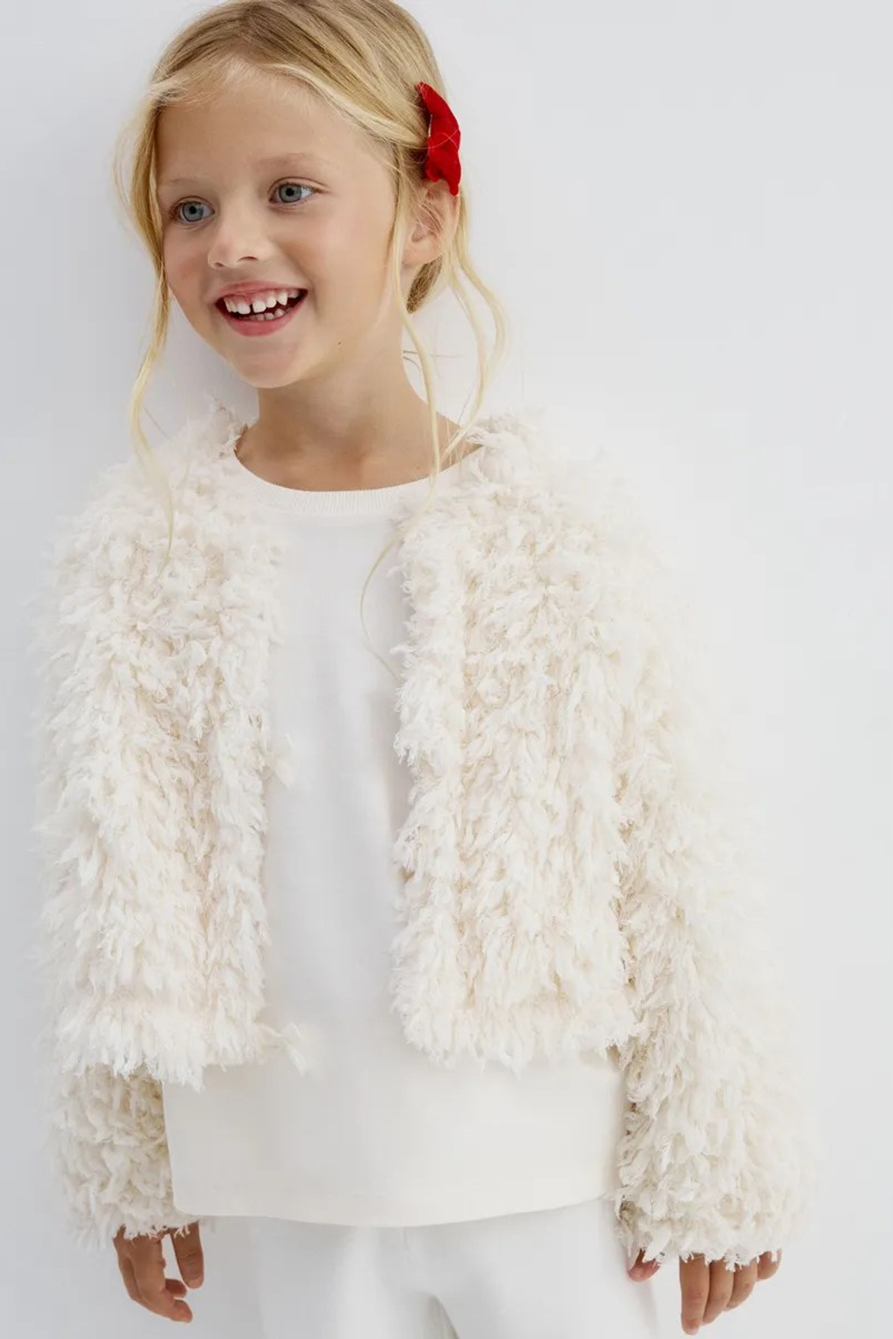 ЖАКЕТ ПУШИСТЫЙ 116-130