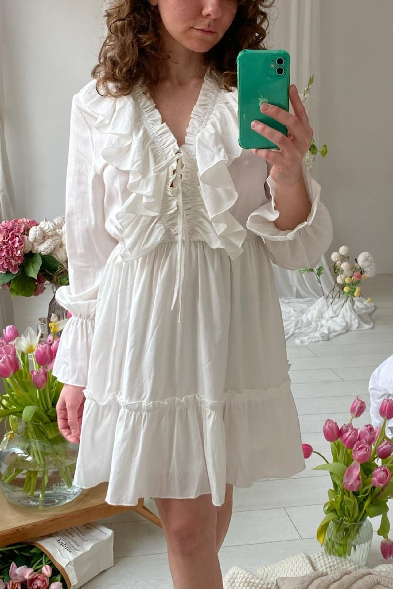 ПЛАТЬЕ С РЮШАМИ 40-44. Фотостудия в Люберцах