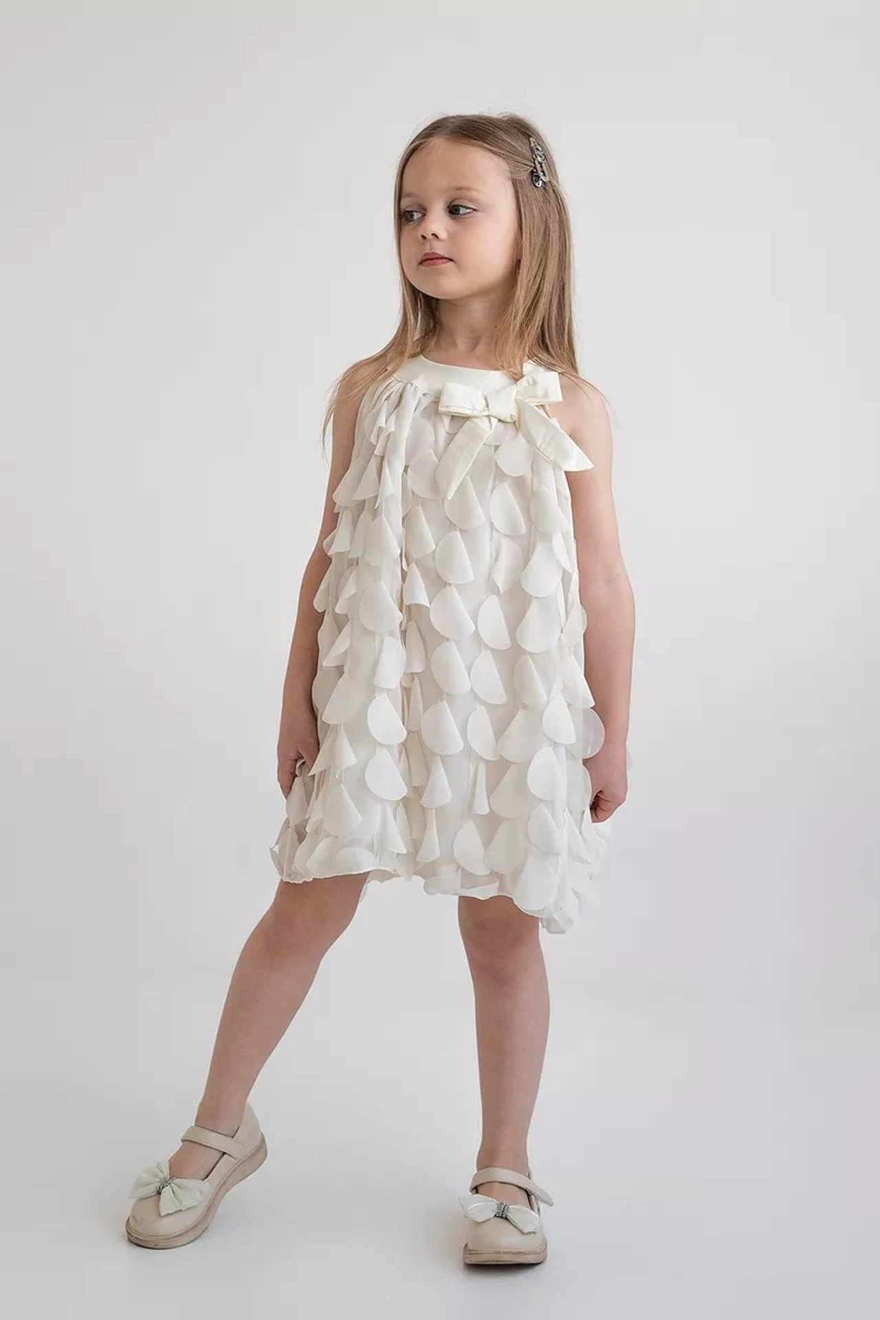 ВОЗДУШНОЕ БЕЛОЕ ПЛАТЬЕ 116-126. Фотостудия в Люберцах