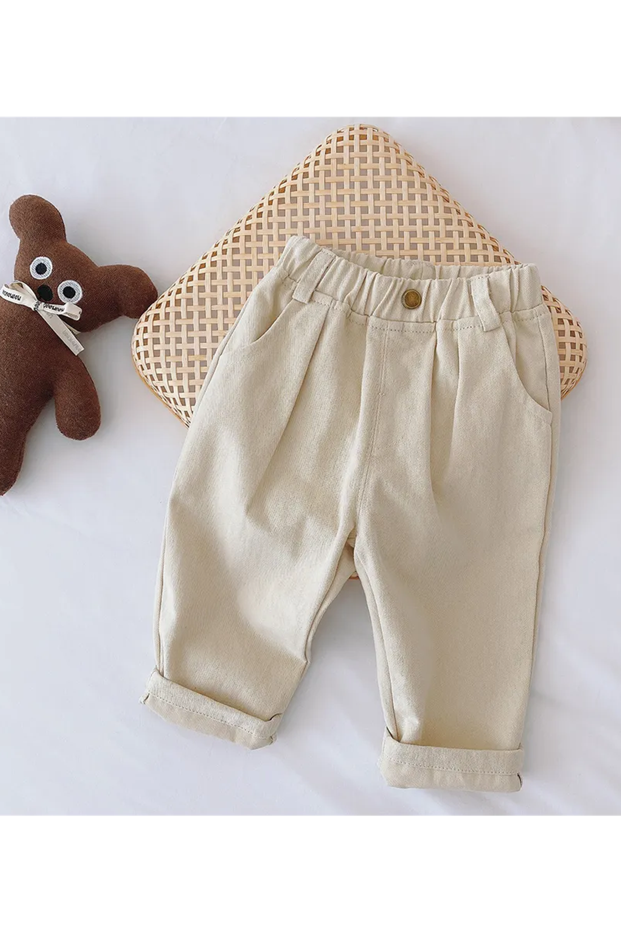 СВЕТЛЫЕ БЕЖЕВЫЕ БРЮКИ 86