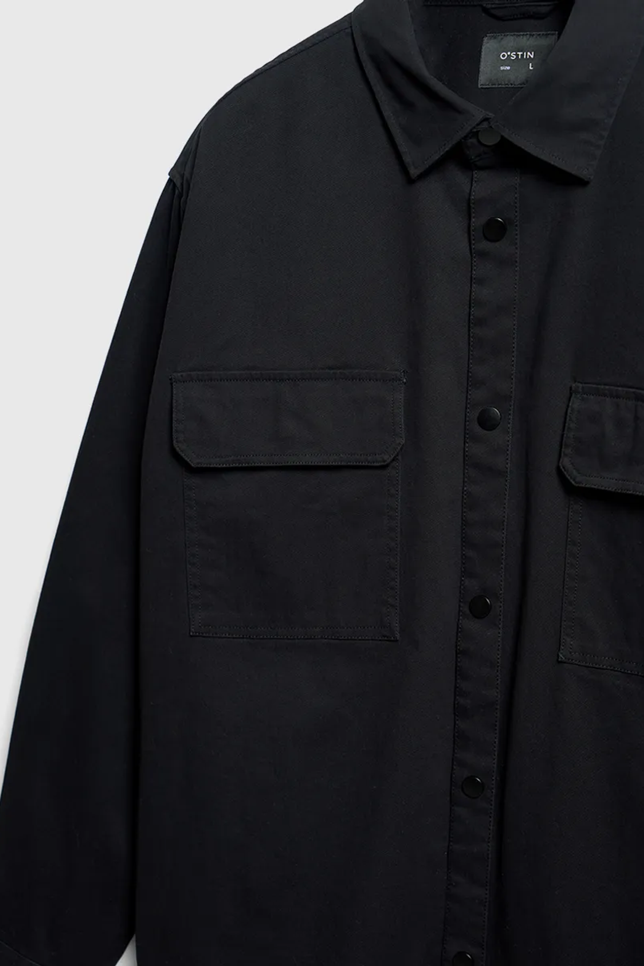 ЧЕРНАЯ ПЛОТНАЯ РУБАШКА 44-50. Фотостудия в Люберцах