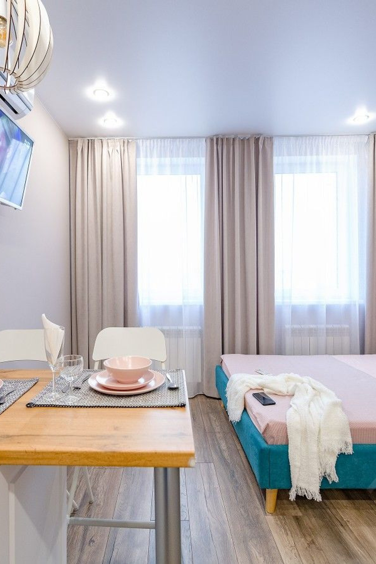 Квартира на Адоратского для съемки Казань голубой интерьер|Sale Easy