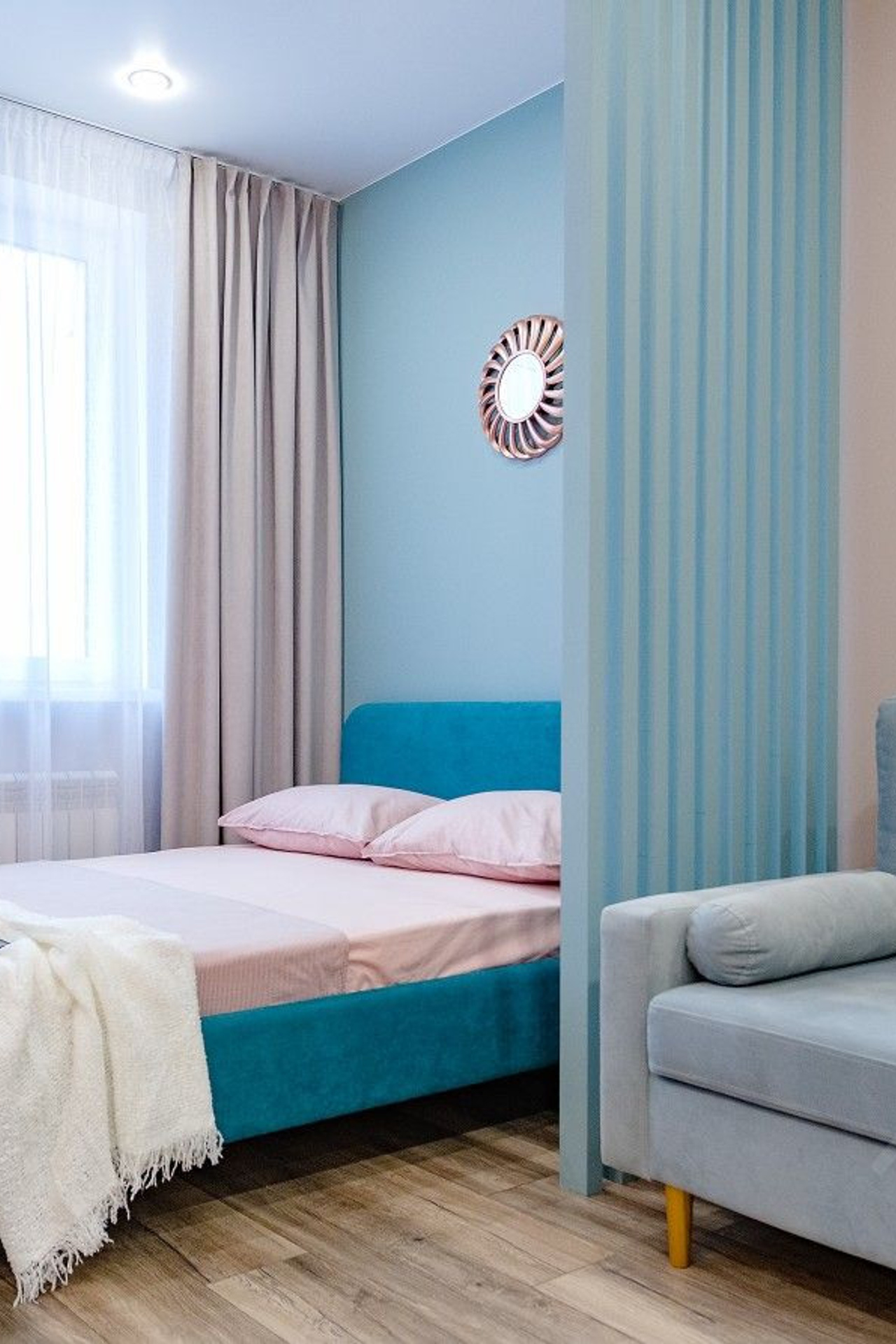 Квартира на Адоратского для съемки Казань голубой интерьер|Sale Easy