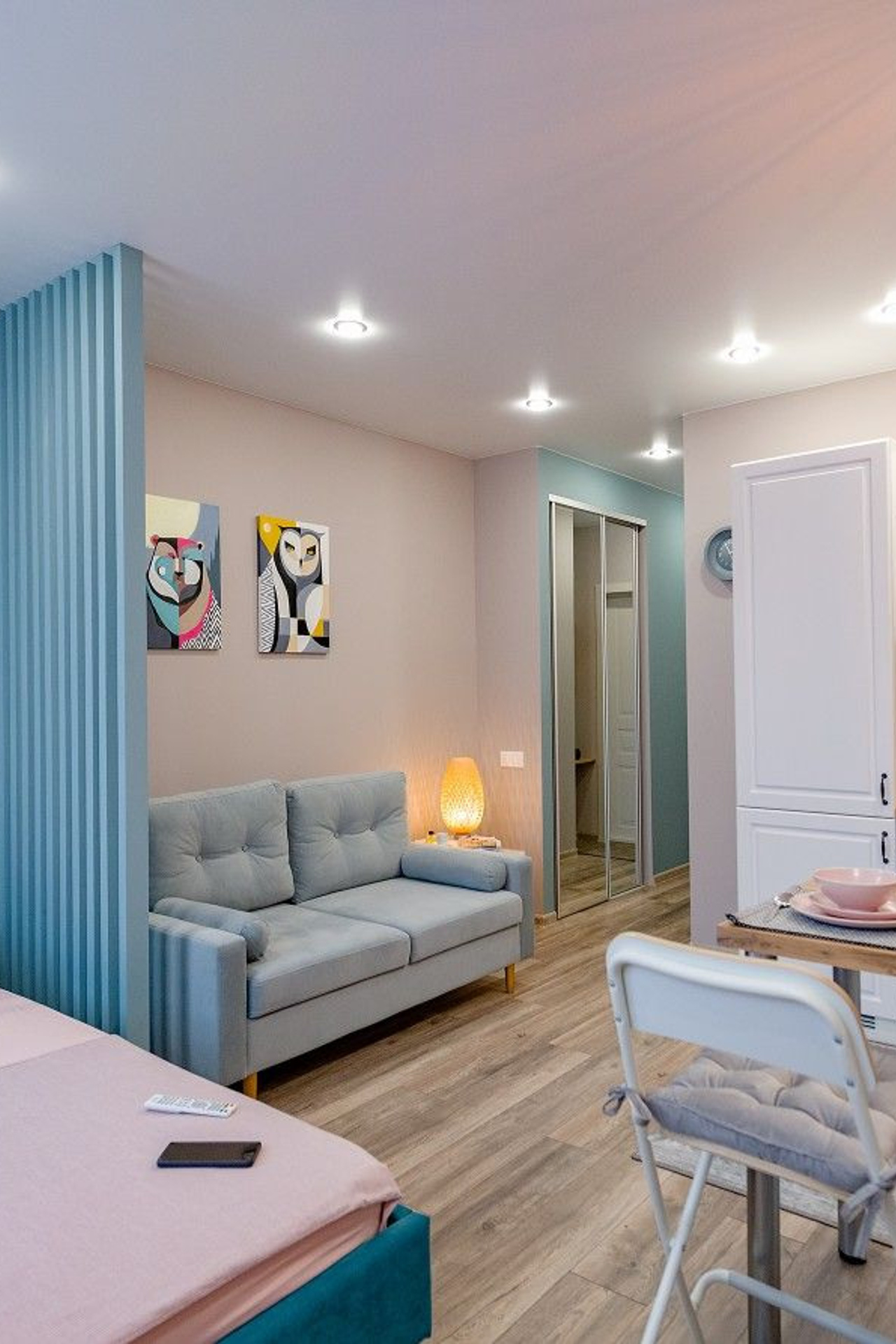 Квартира на Адоратского для съемки Казань голубой интерьер|Sale Easy