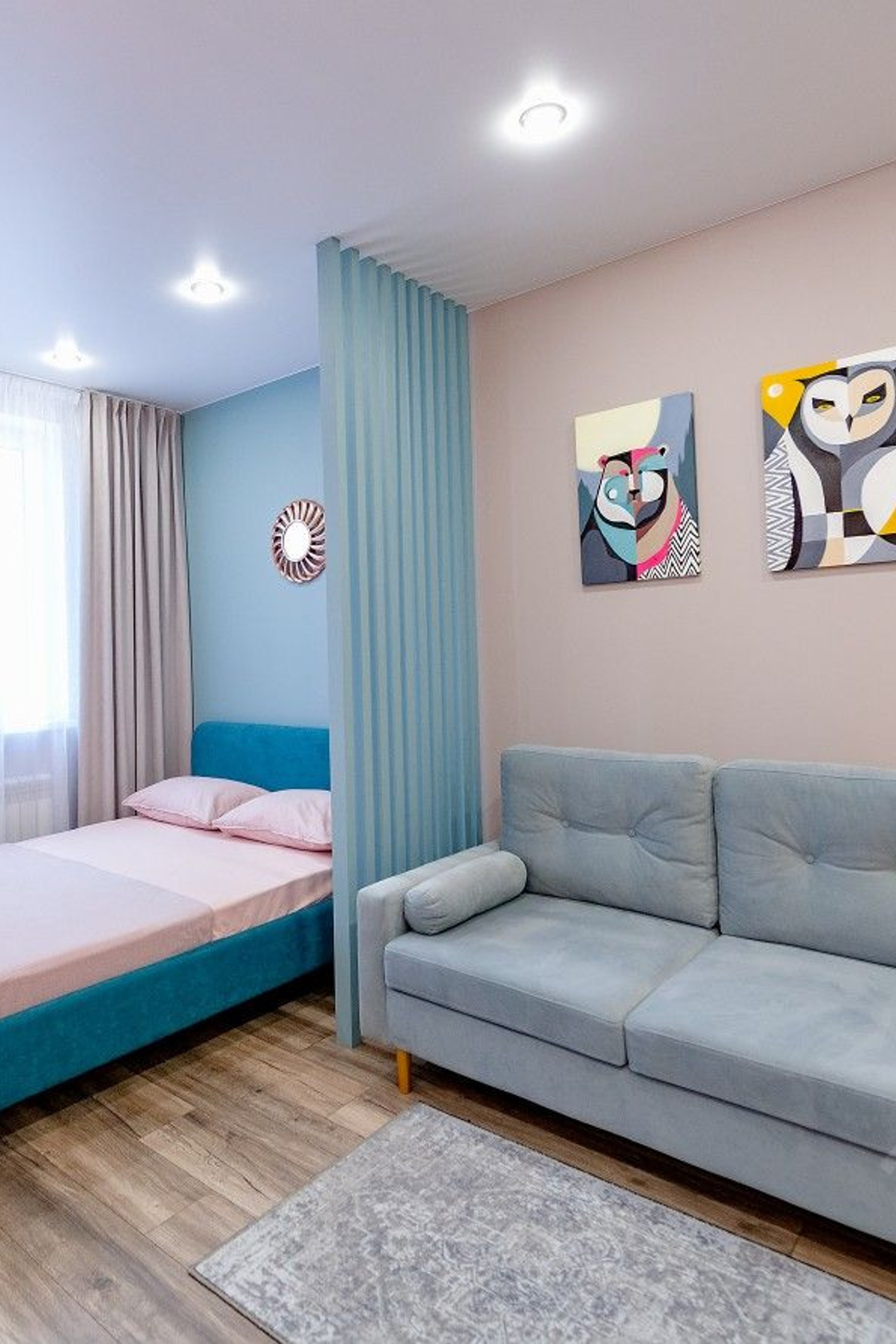 Квартира на Адоратского для съемки Казань голубой интерьер|Sale Easy