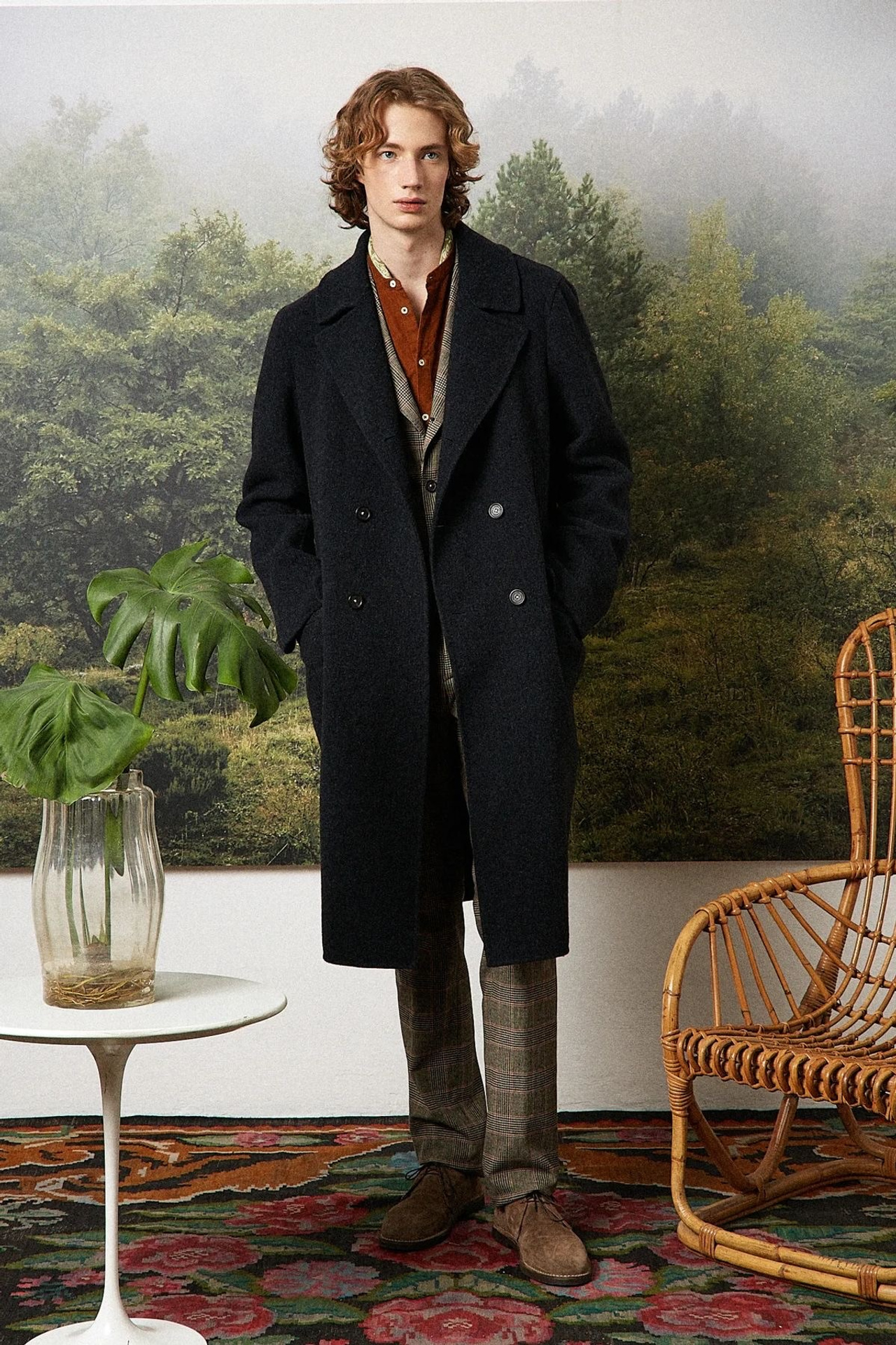 Пример стиля с комбинацией различных тканей