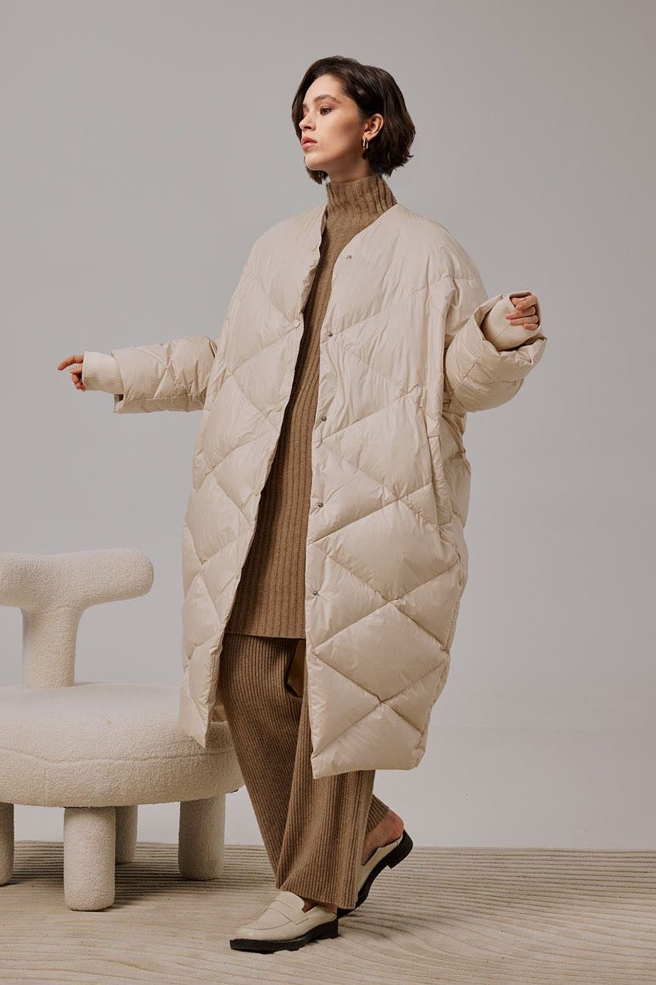 Идея для осеннего образа с водолазкой и пальто