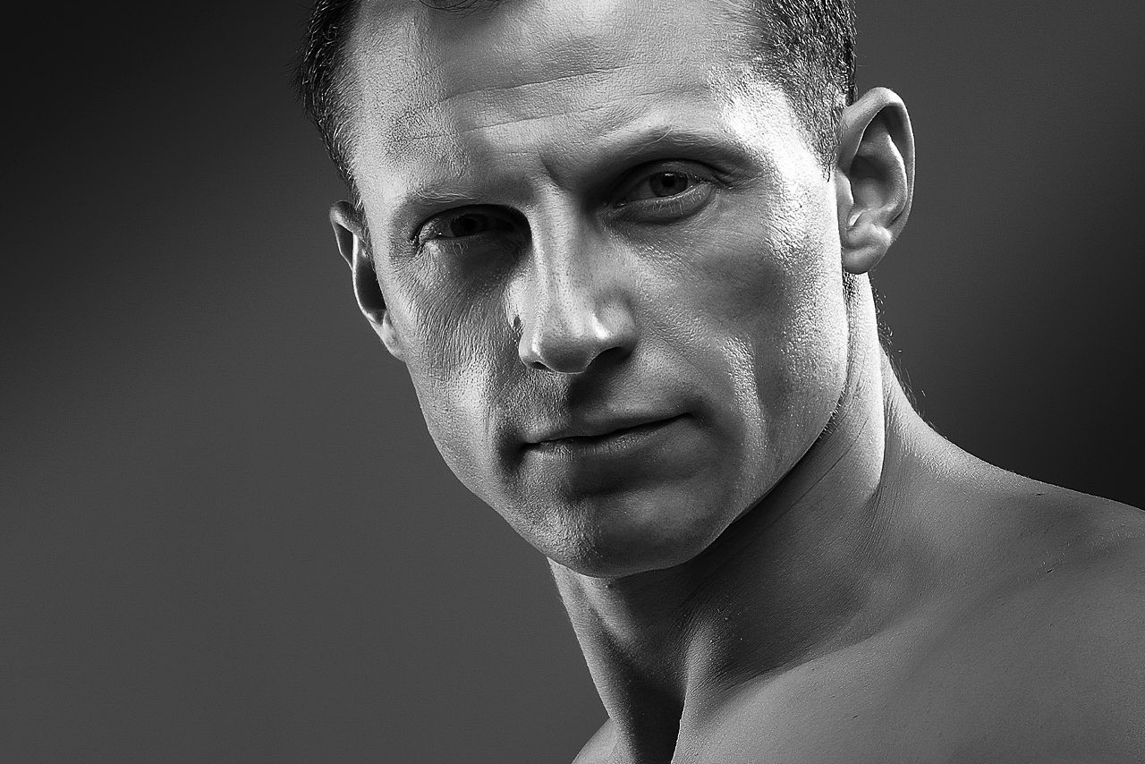 Мужской ЧБ портрет