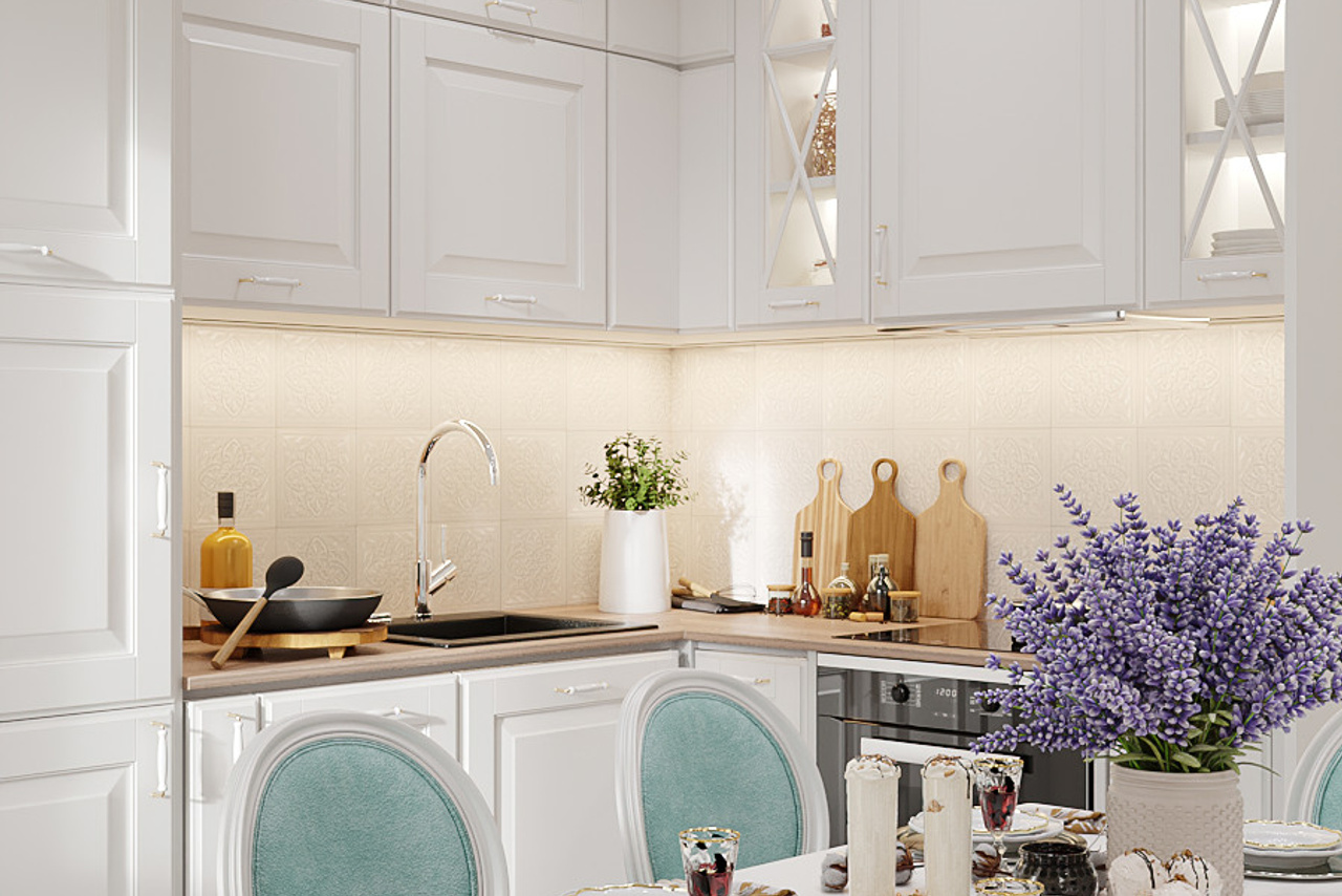 Квартира в стиле нежный прованс для атмосферной девушки