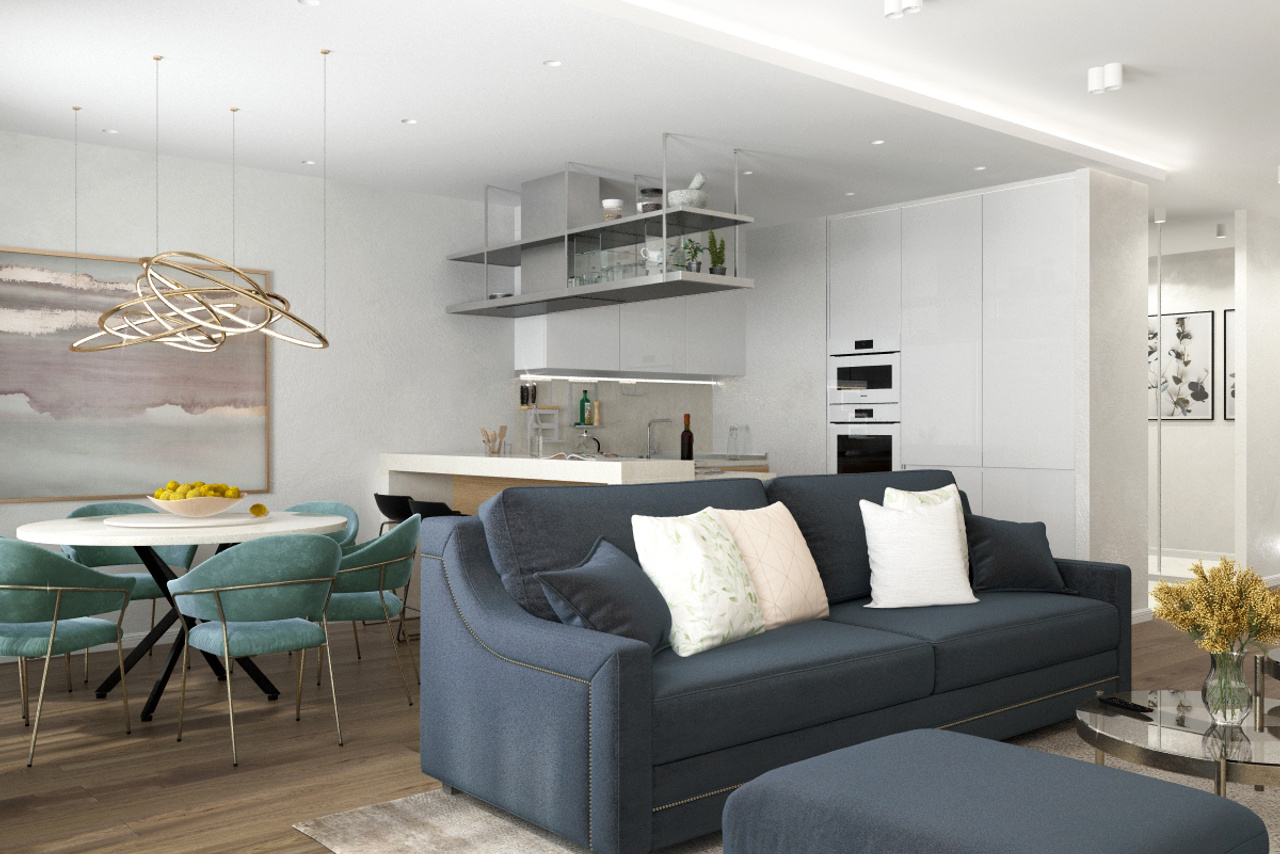 Двушка + однушка = просторная квартира