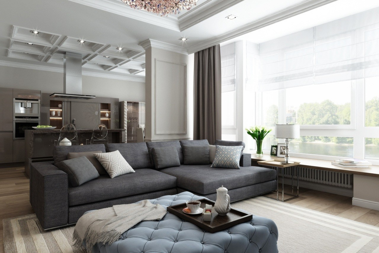 Кухня-гостиная по референсу. ZH_VIS | 3D Визуализация интерьеров