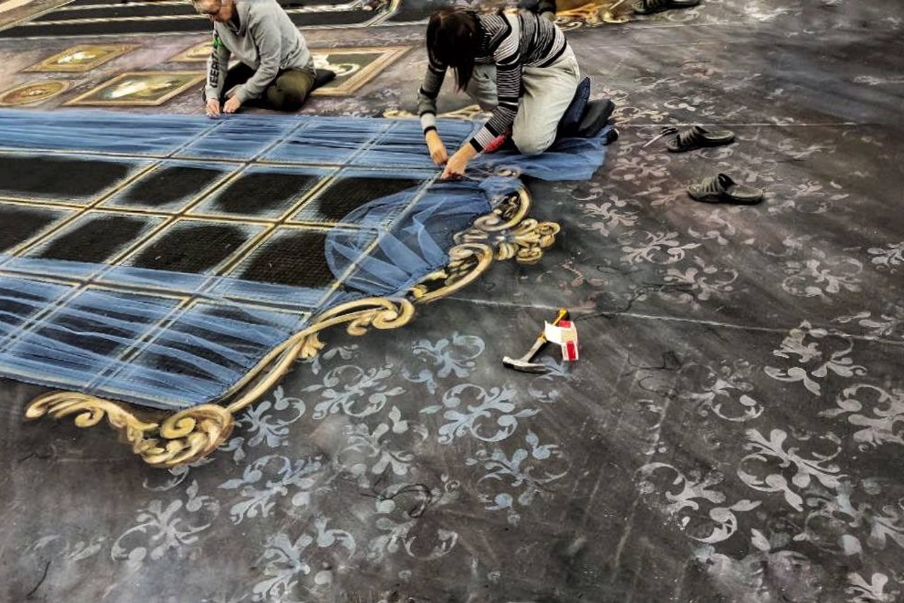 Декорации для балета «Щелкунчик» | Театр балета им. Якобсона. История занавеса. Превращаем идею в технологию