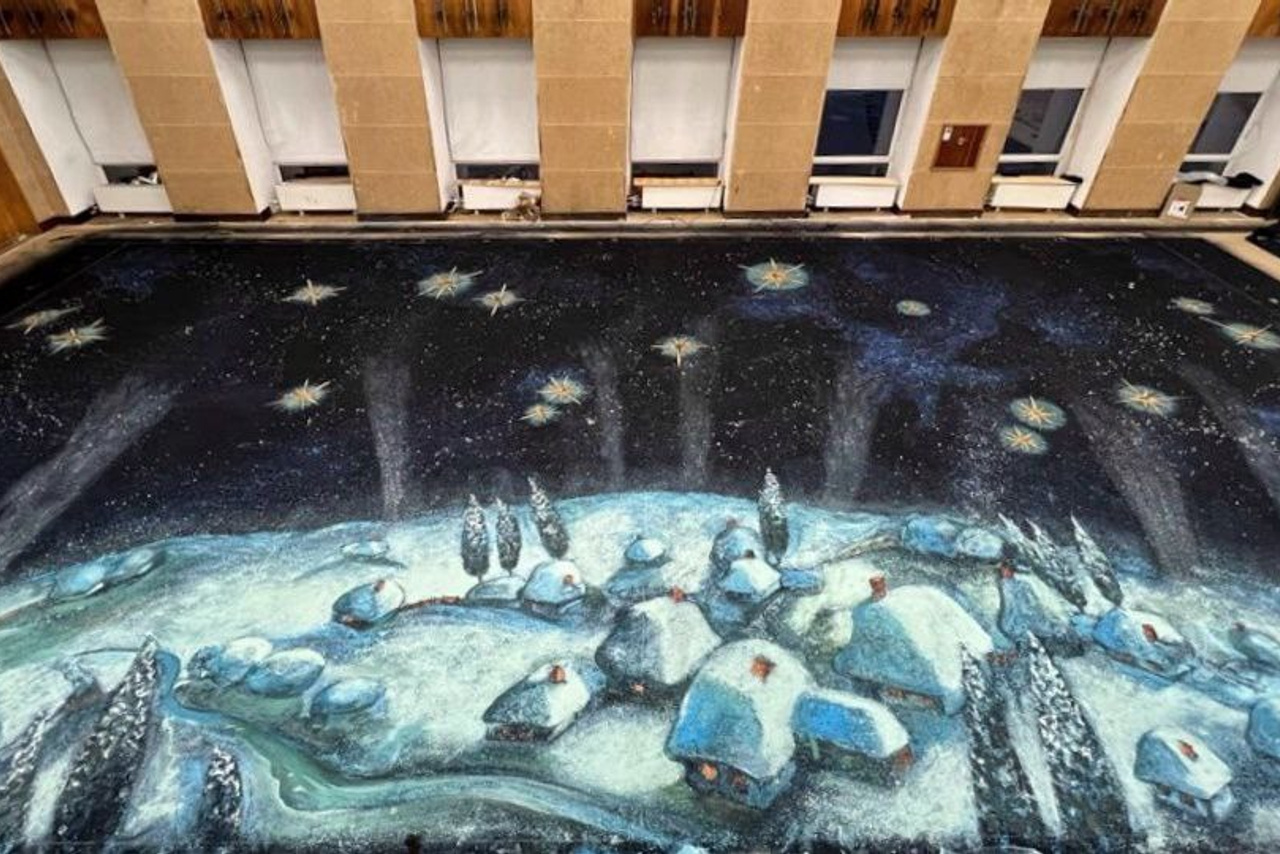 Декорации для оперы «Черевички» | Геликон Опера. История занавеса. Превращаем идею в технологию