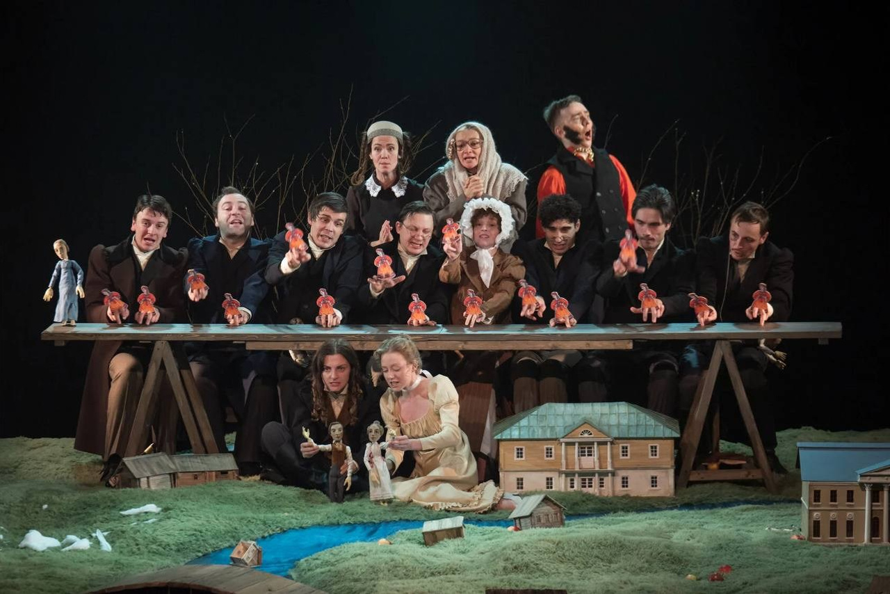 Декорации для спектакля «Евгений Онегин» | Театр БТК. История занавеса. Превращаем идею в технологию