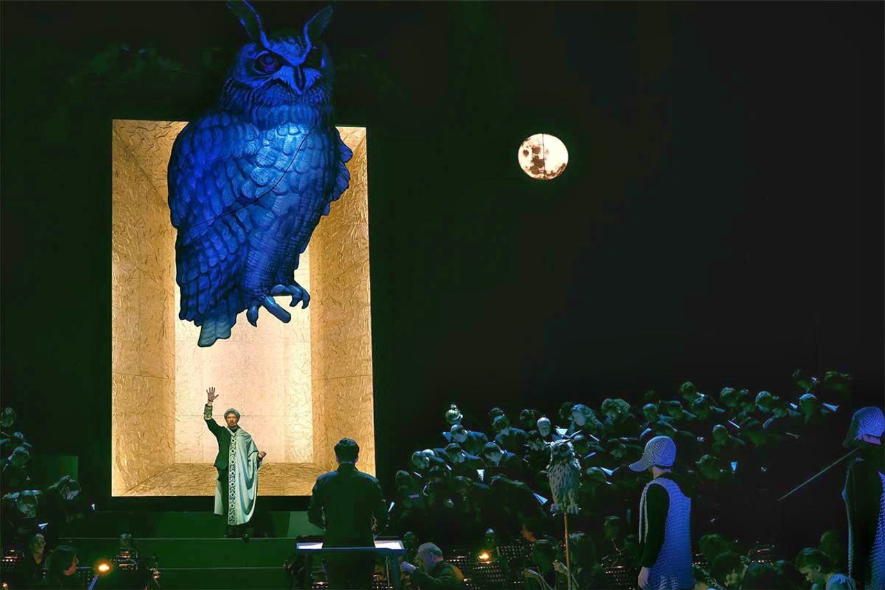 Декорации для хоровой оперы «Сказ о Борисе и Глебе». История занавеса. Превращаем идею в технологию