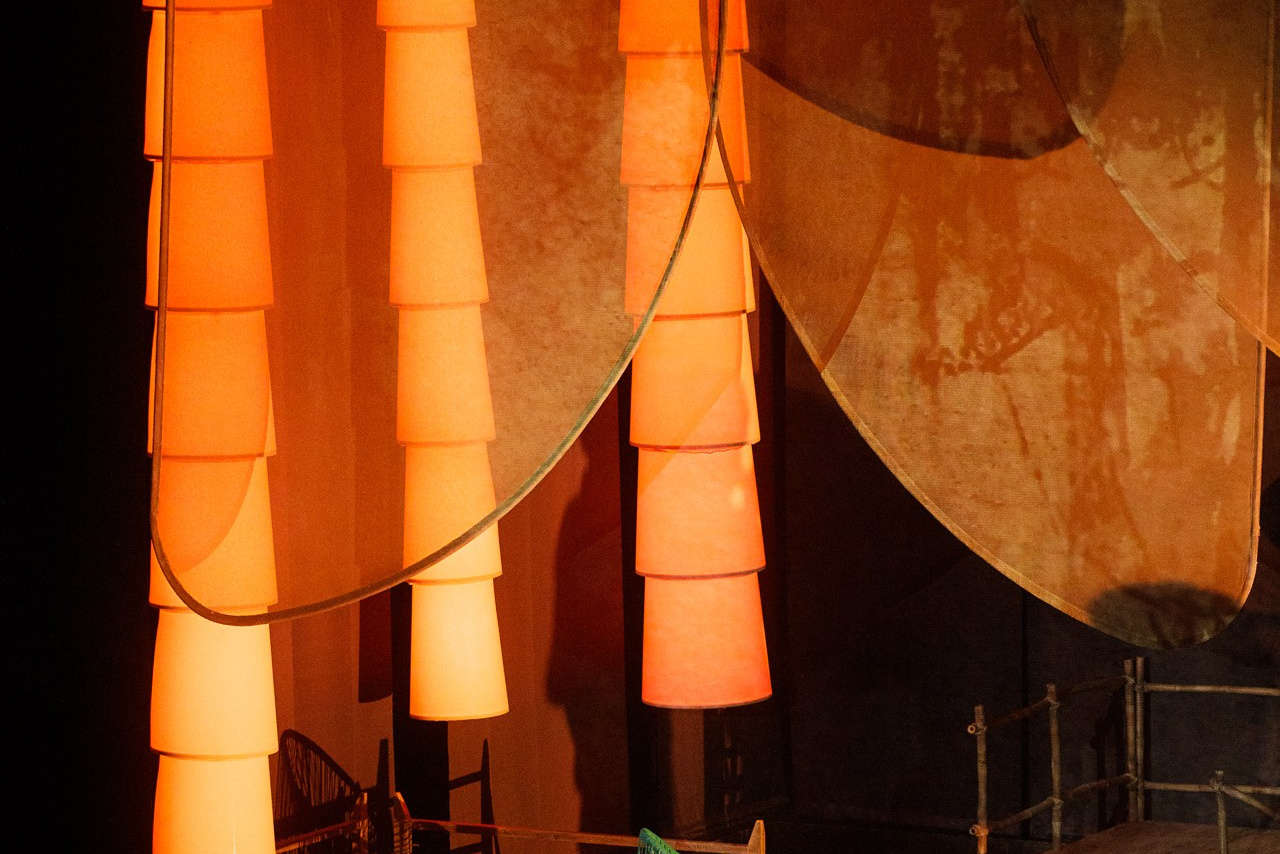 Декорации для оперы «Мадам Баттерфляй» | Геликон Опера. История занавеса. Превращаем идею в технологию