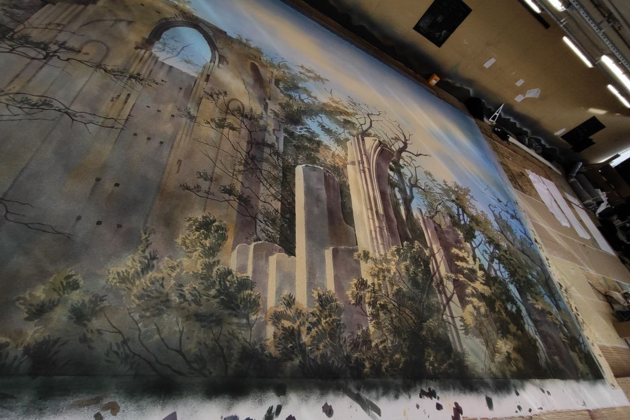 Художественная роспись тканей для сцены. История занавеса. Превращаем идею в технологию