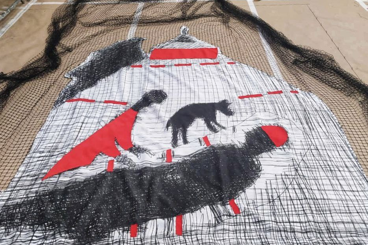 Декорации для хоровой оперы «Сказ о Борисе и Глебе». История занавеса. Превращаем идею в технологию