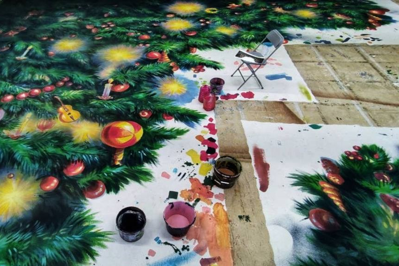 Декорации для балета «Щелкунчик» | Театр балета им. Якобсона. История занавеса. Превращаем идею в технологию