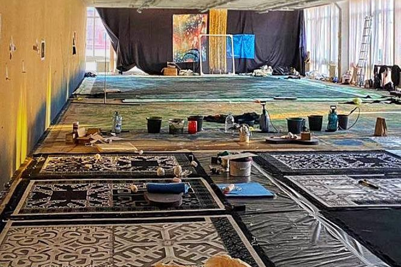 Декорации для спектакля «Снегурочка» | Историко-этнографический театр. История занавеса. Превращаем идею в технологию