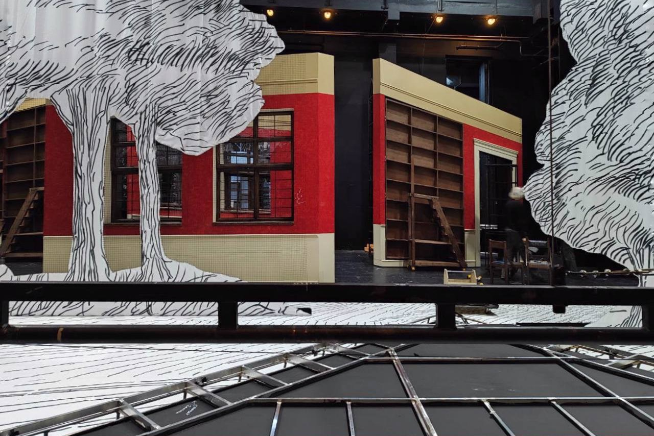 Декорации для спектакля «Аркадия» | Мастерская Петра Фоменко. История занавеса. Превращаем идею в технологию