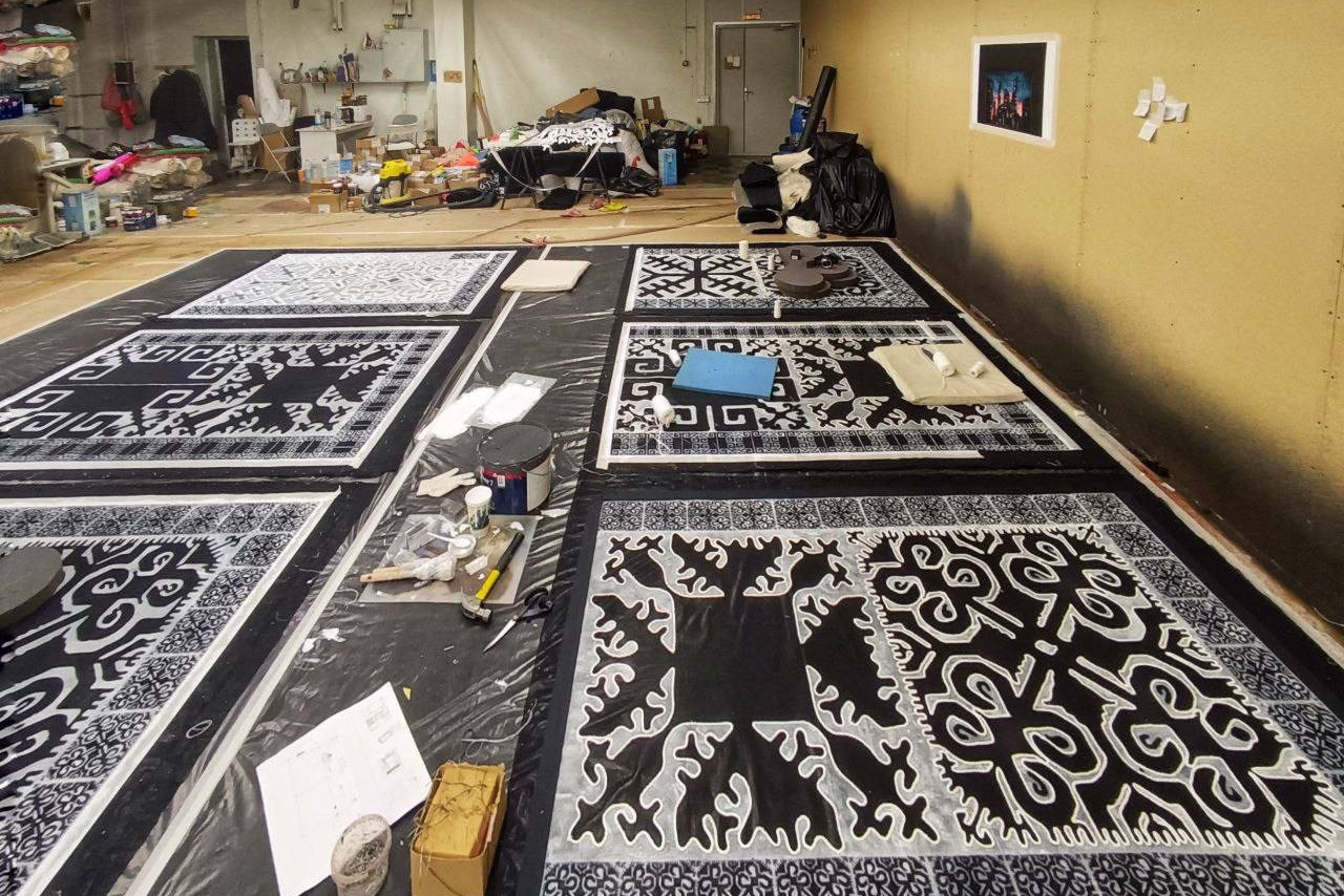 Декорации для спектакля «Снегурочка» | Историко-этнографический театр. История занавеса. Превращаем идею в технологию