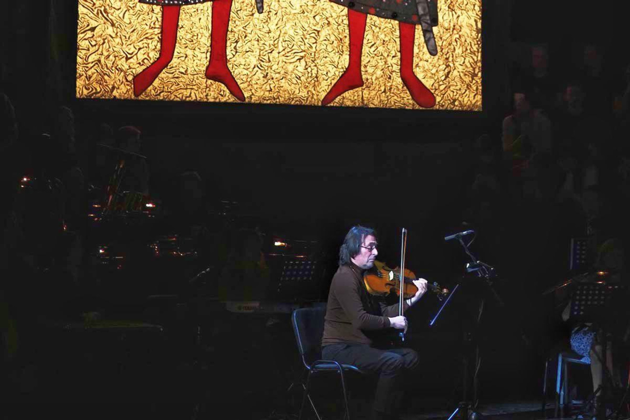 Декорации для хоровой оперы «Сказ о Борисе и Глебе». История занавеса. Превращаем идею в технологию