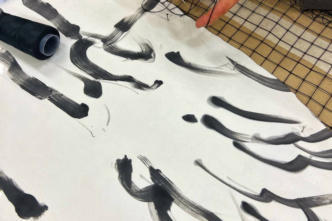 Декорации для спектакля «Аркадия» | Мастерская Петра Фоменко. История занавеса. Превращаем идею в технологию