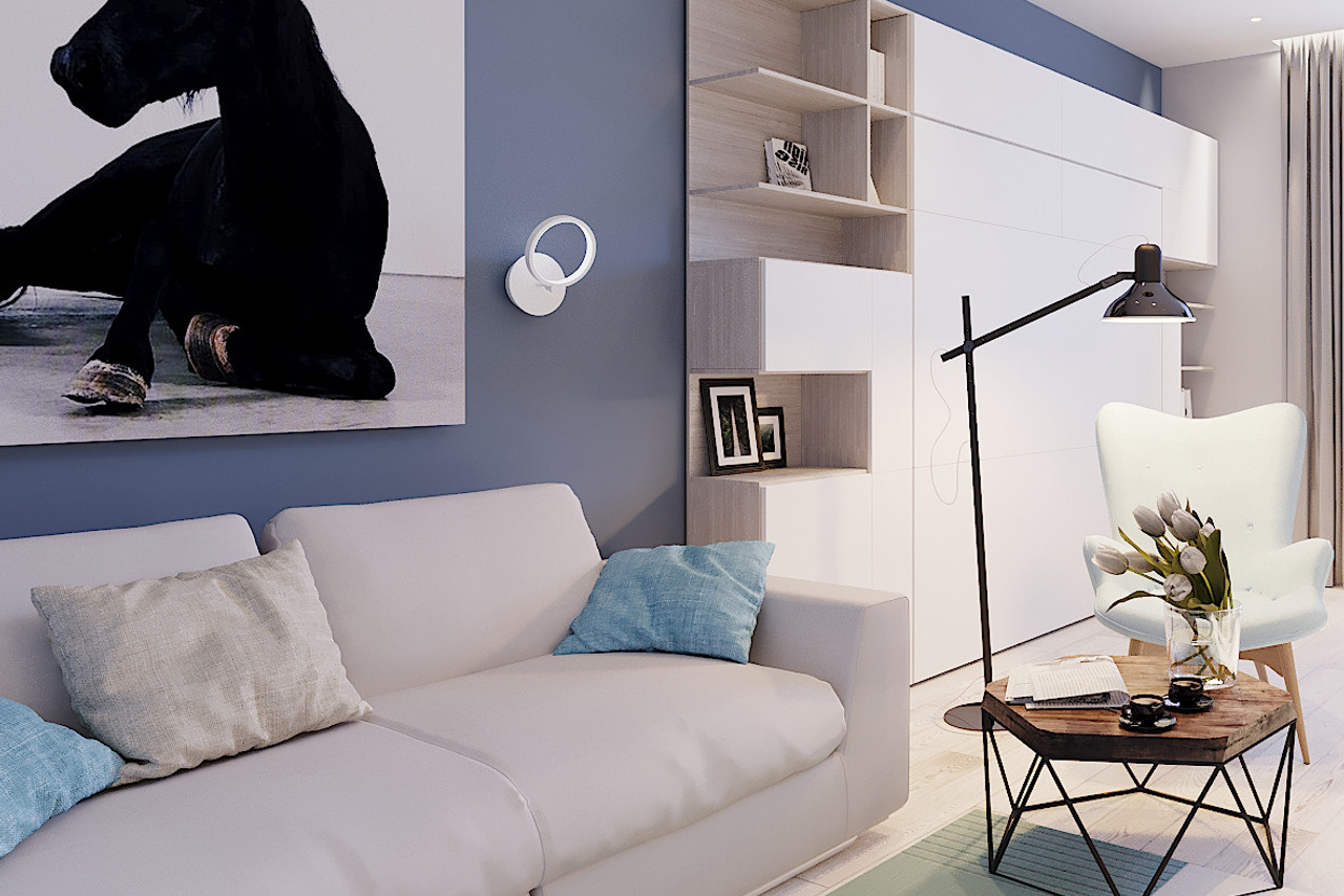 ЖК Авиамоторная. 1-к квартира. 47 м².