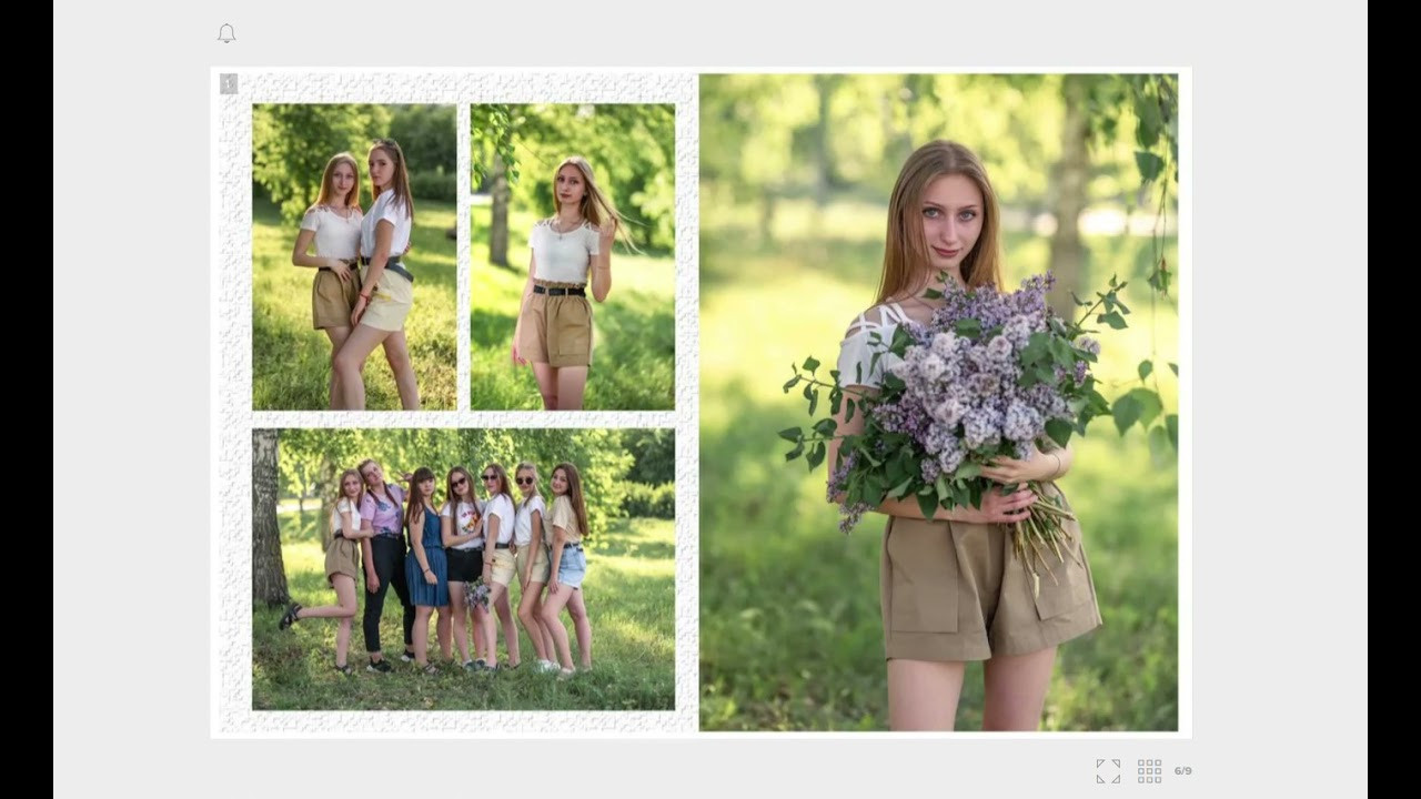 Видеообзор выпускного альбома на 8 разворотов. Школьный и семейный фотограф в Ульяновске Елена Агафонова