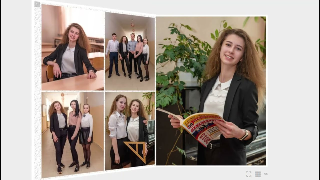 Видеообзор выпускного альбома на 4 разворота. Школьный и семейный фотограф в Ульяновске Елена Агафонова