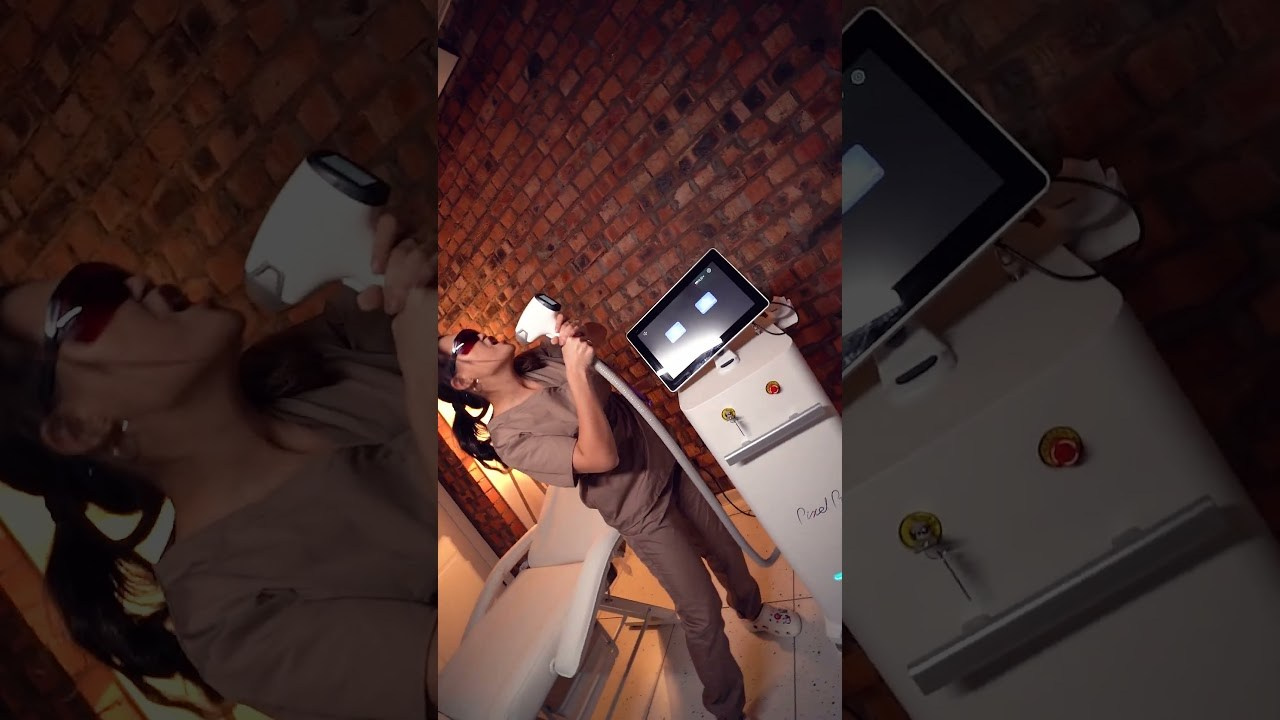 Лазерная процедура. Репортажный и портретный фотограф в Астана