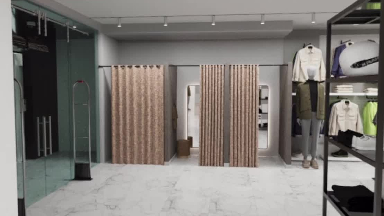 Магазин одежды «UBA». Мансур Гусейнов дизайнер интерьеров г. Махачкала