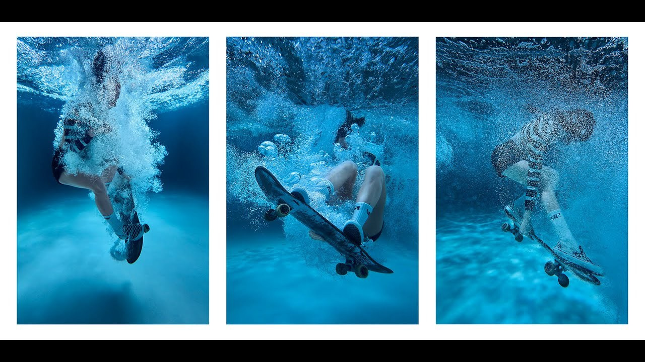 Skate Diving. Creative photographer Denis Klero