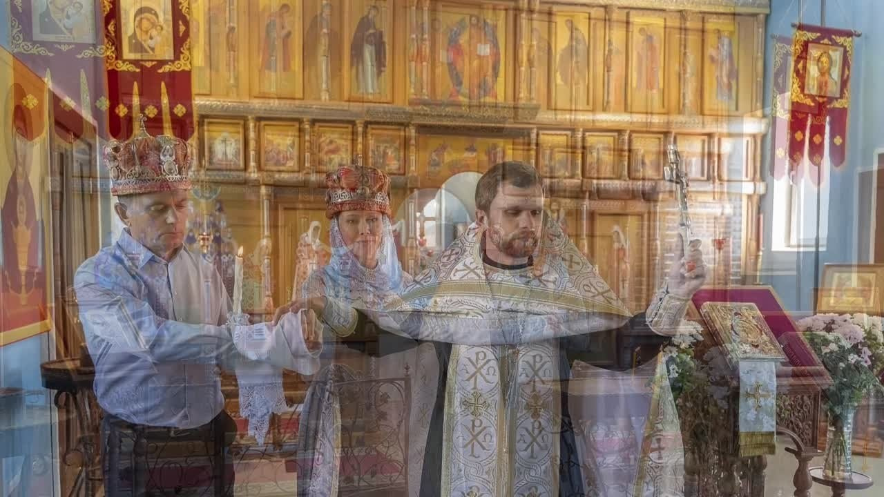 Венчание в храме Всех Святых г. Новомосковск. Церковный фотограф Севастополь