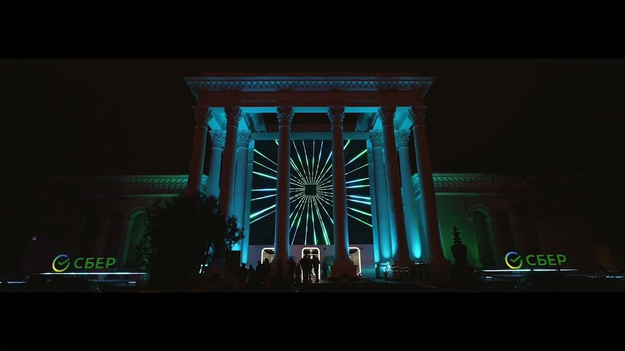 Фасадное шоу для павильона СБЕР / 2023. OOPS
