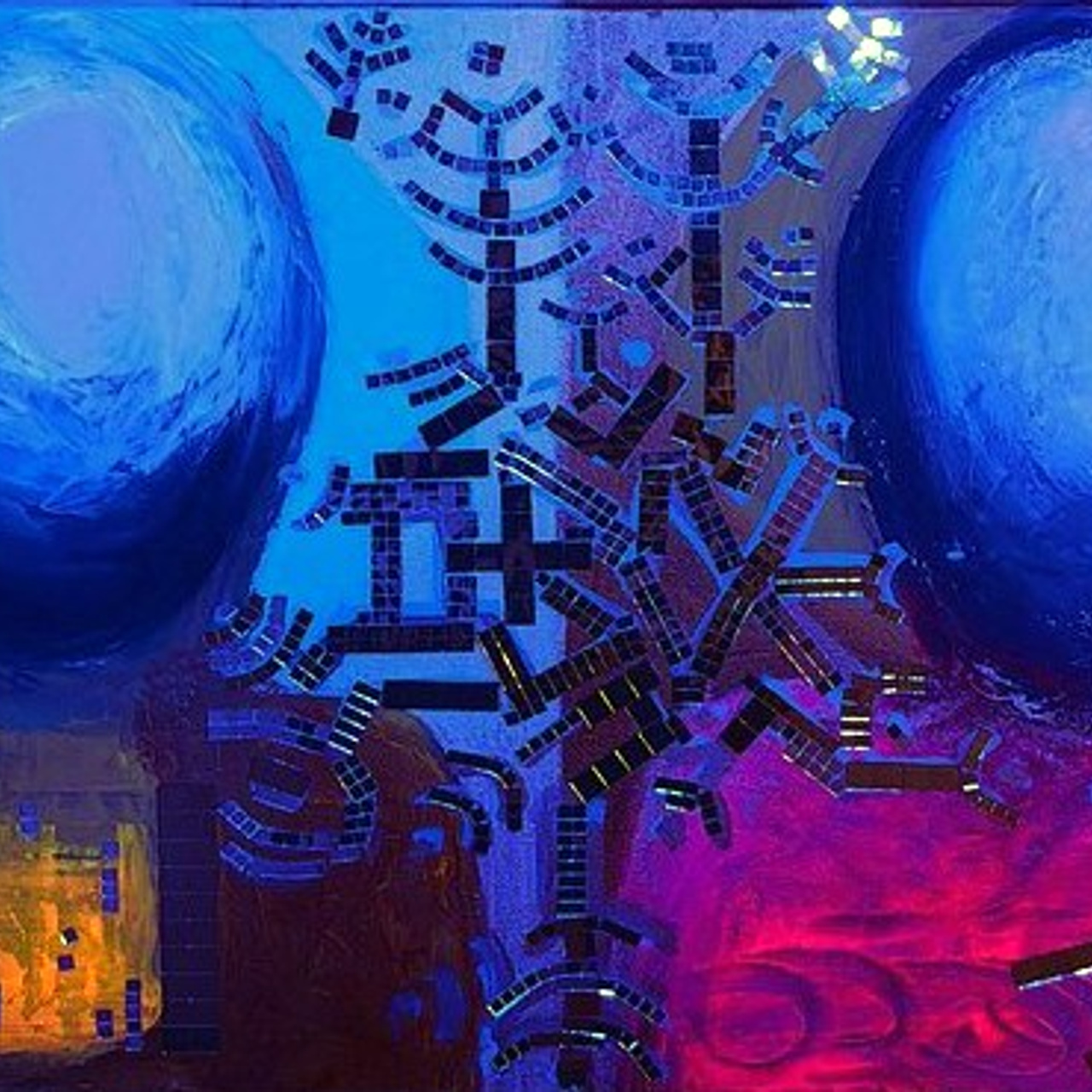 Двое 2024, холст 80×40 см. IZTENI ART