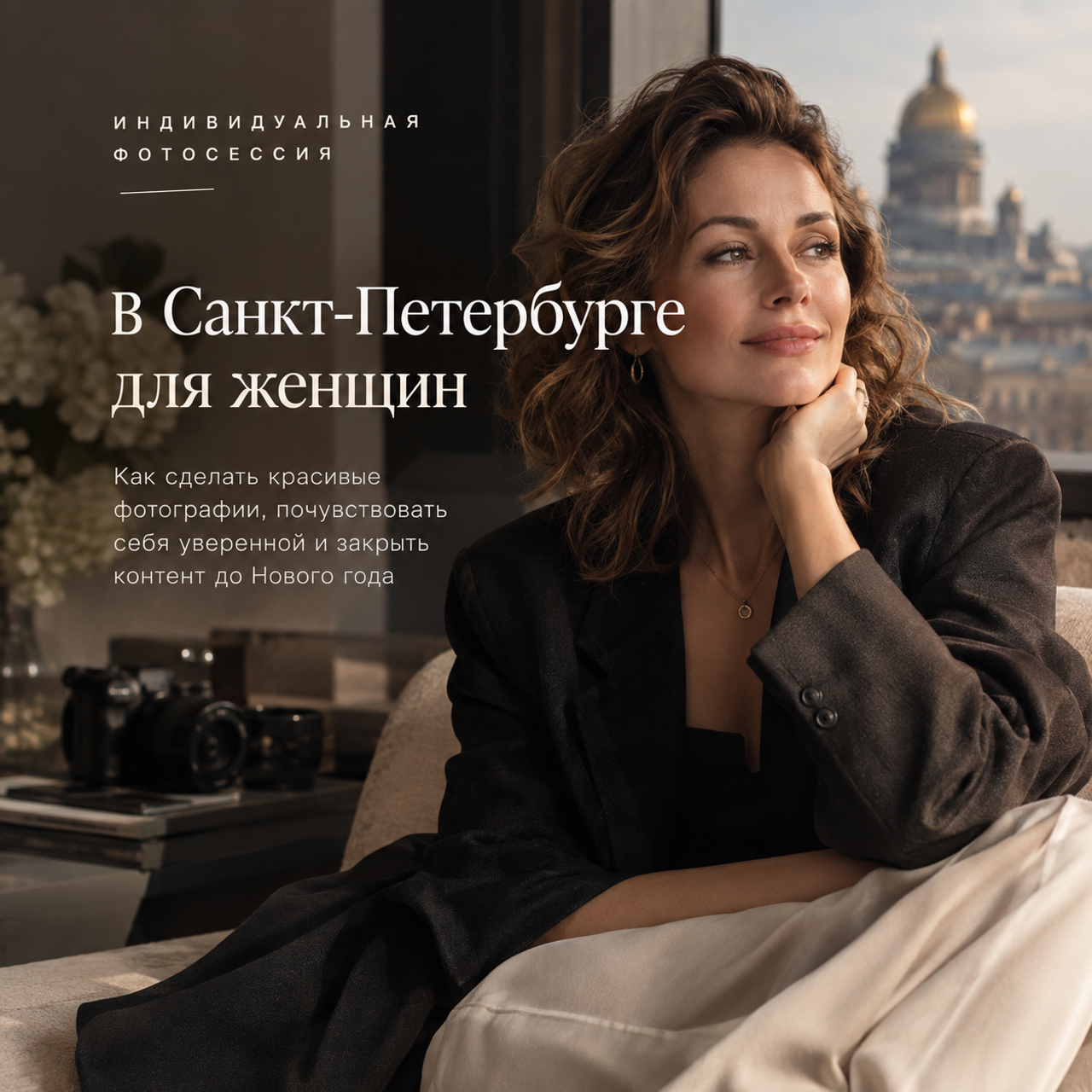 Будуарная фотосессия для женщин 35+