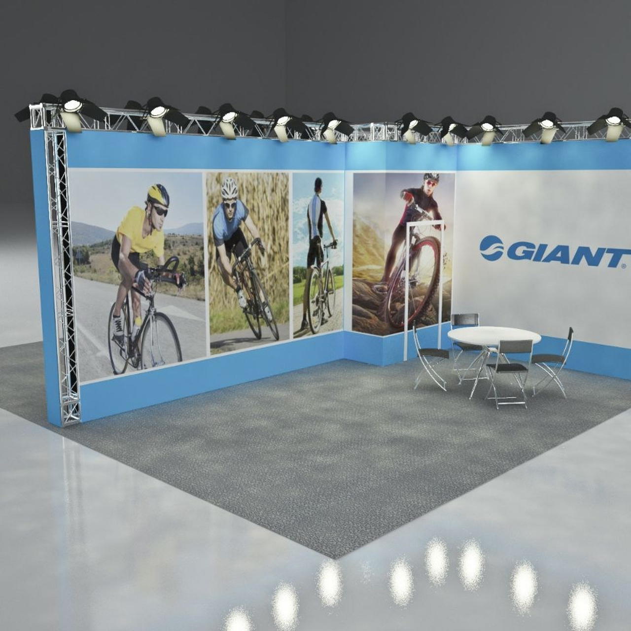 Портфолио - 3D визуализация выставочных стендов. Смотреть на сайте