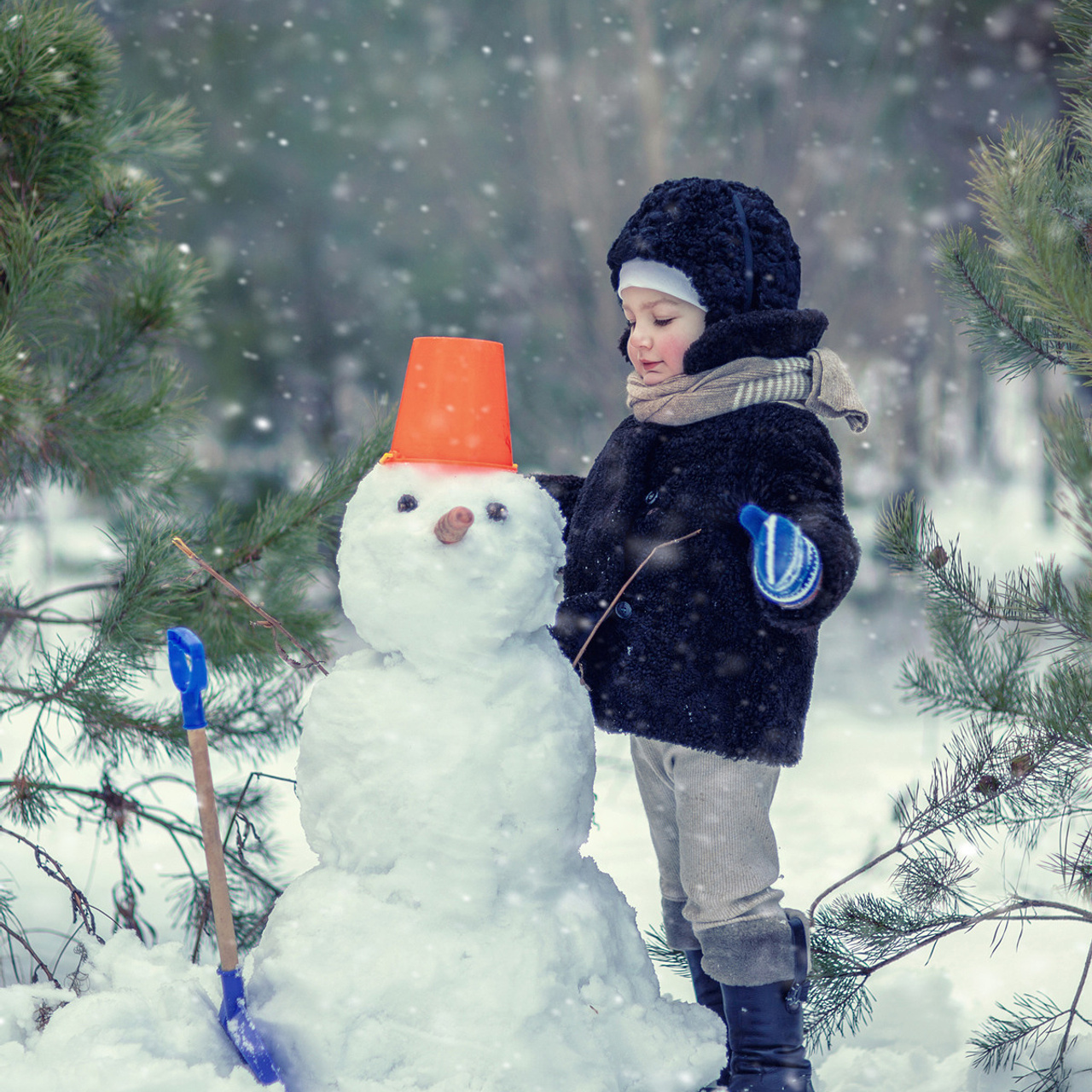 Даня и снеговик