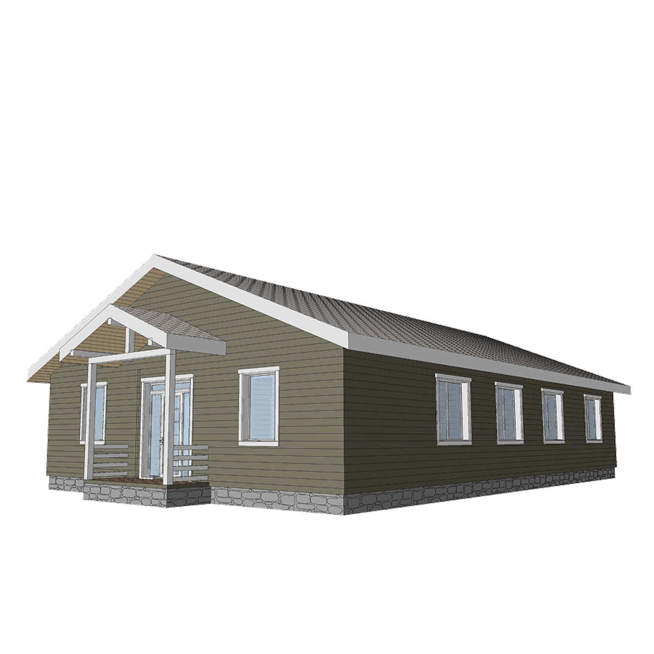 Long house. С. Строй | Строительство каркасных домов, бань и мангальных зон под ключ. Фиксированная смета. Москва и МО